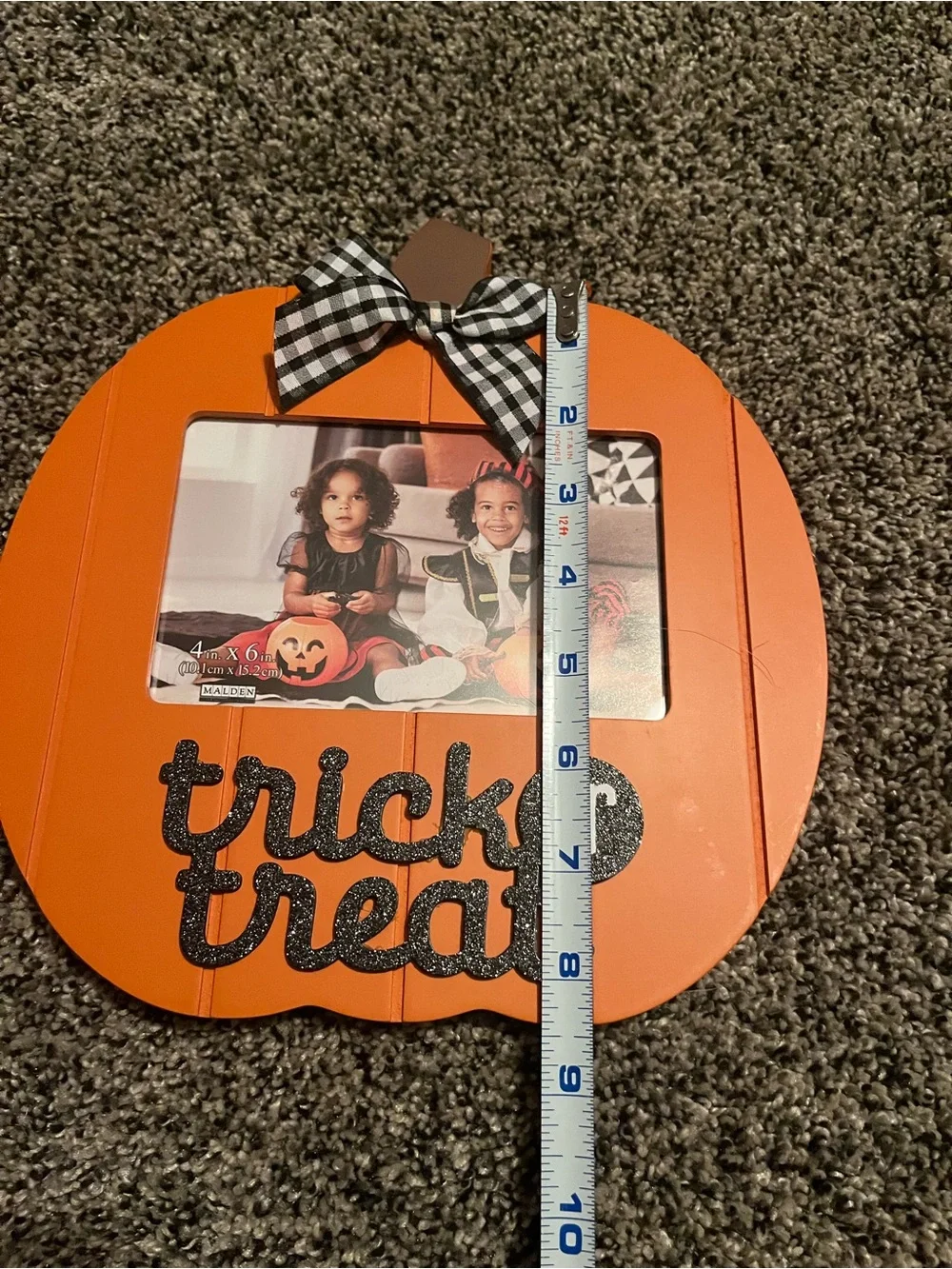 Halloween pumpkin photo frame